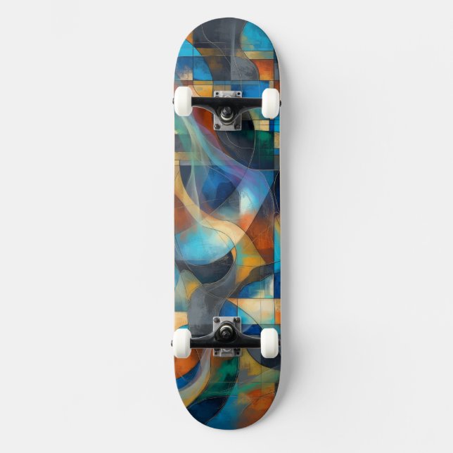Skateboard Abstrato (Frente)