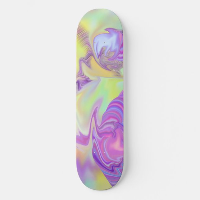 skateboard abstrato trabalho de arte (Frente)