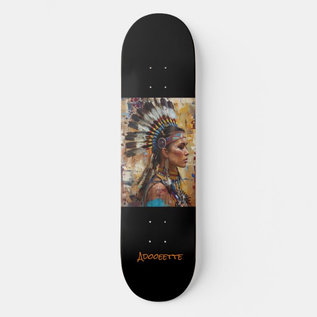 Skateboard Americano Nativo Personalizado (Frente)