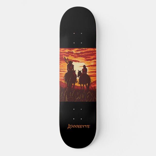 Skateboard Americano Nativo Personalizado (Frente)