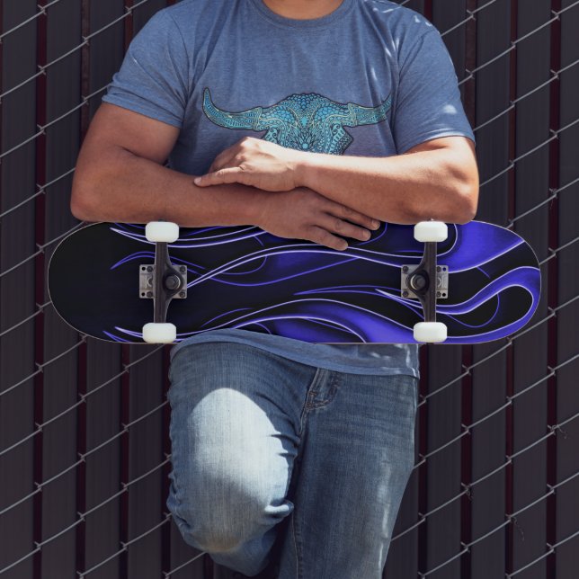 Skateboard Azul (Ao ar livre 3)