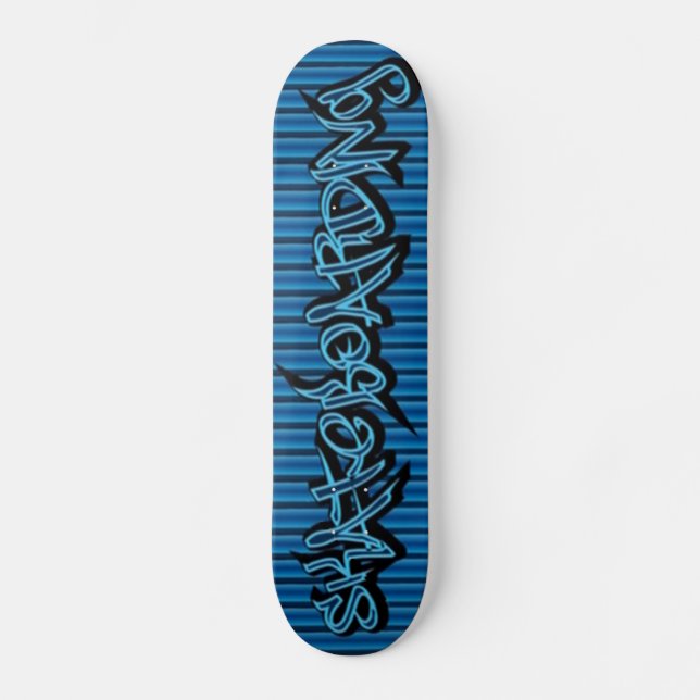 Skateboard azul - skate (Frente)