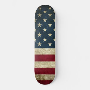 Skateboard Bandeira dos EUA Vintage