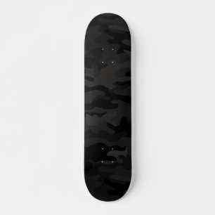 Skateboard Black Stealth Camo