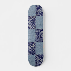 Skateboard Blue Denim Bandana
