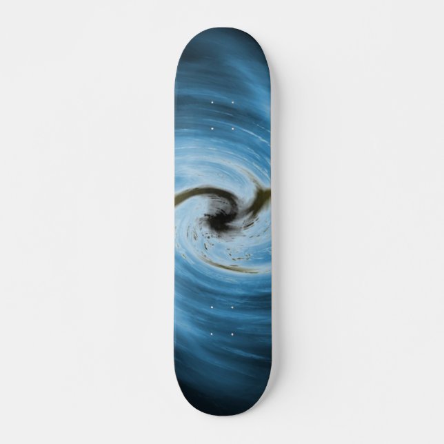 Skateboard Blue Swirl (Frente)