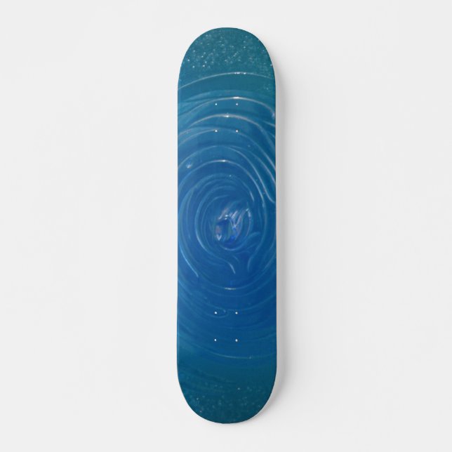 Skateboard Blue Swirl (Frente)