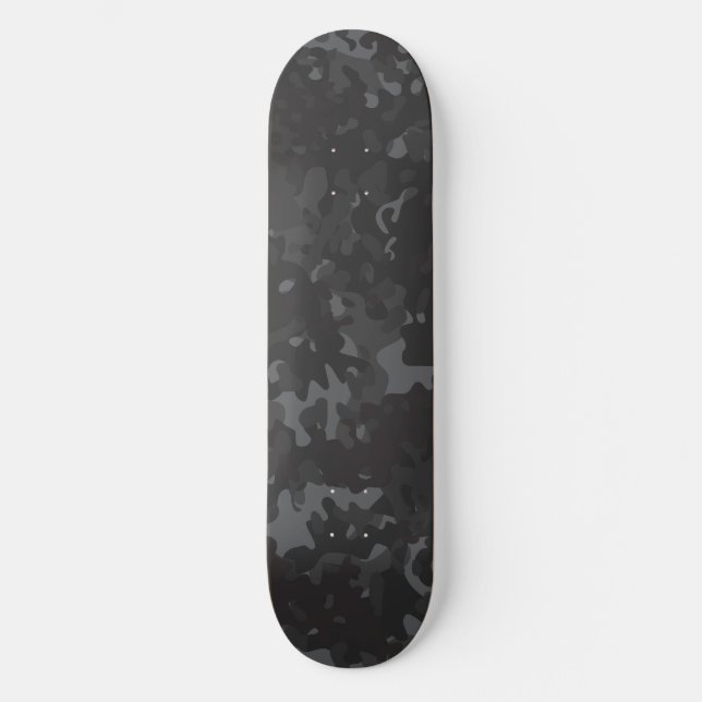 Skateboard Camo Preto Cinza (Frente)