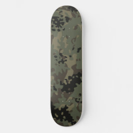 Skateboard Camuflagem Verde Preto Marrom