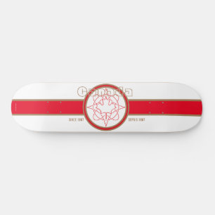 Skateboard Canadá Desde 1867 (Branco)