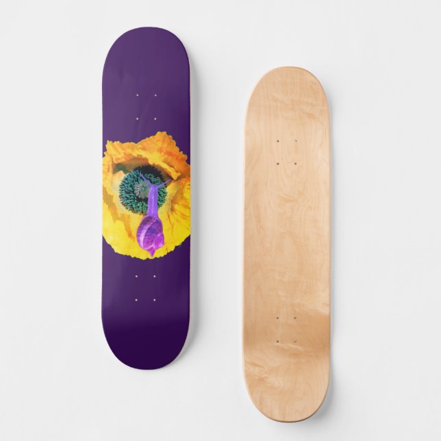 Skateboard Caramujo Roxo Neon (Frente)