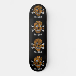 Skateboard - Caveira Ossos Veneno