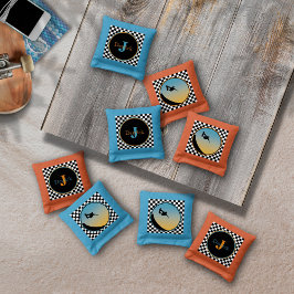 Skateboard Checkered Cornhole Bolsas