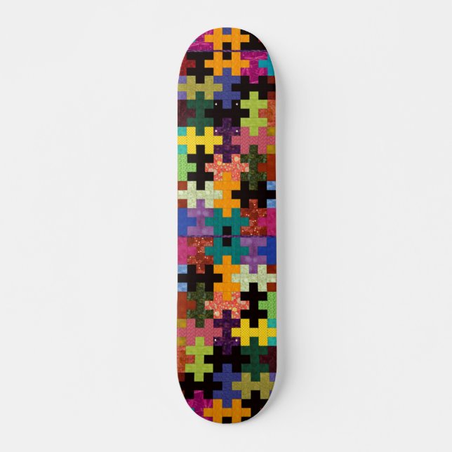 skateboard Colorida Quilt (Frente)