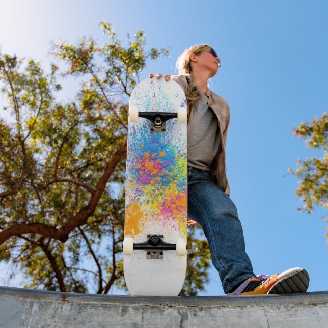 Skateboard Colorido 8 1/2" Splash (Ao ar livre 1)