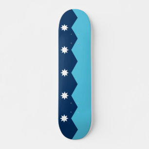Skateboard com a bandeira de Minnesota, EUA