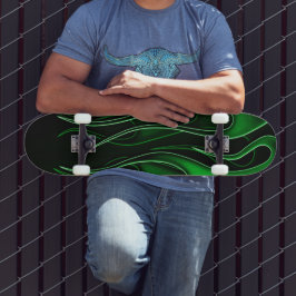 Skateboard com Chamas Verdadeiras