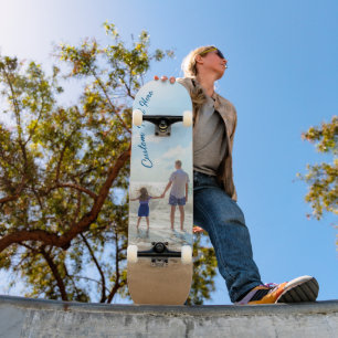 Skateboard com Foto Personalizada e Texto