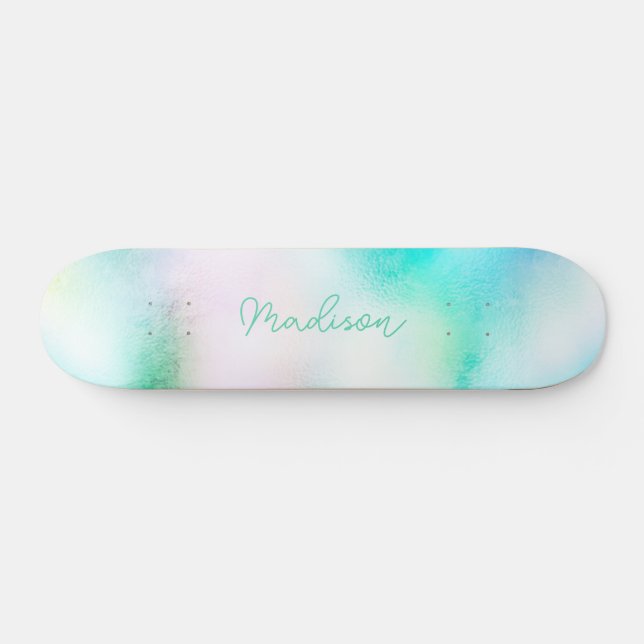 Skateboard com Girly Gota de Nome de Script Person (Horz)
