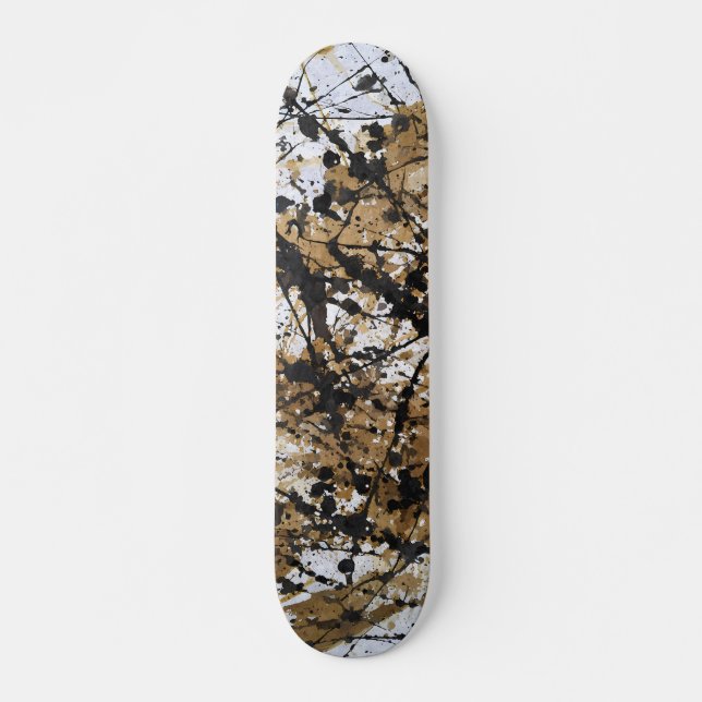 Skateboard com Padrão de Camuflagem Florestal Rúst (Frente)