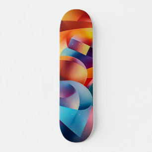 skateboard de abstrato Art