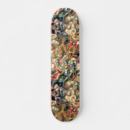 skateboard de abstrato Art