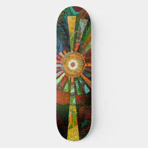 skateboard de abstrato Art