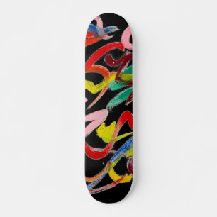 skateboard de abstrato Art