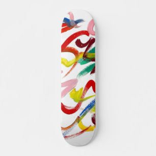 skateboard de abstrato Art