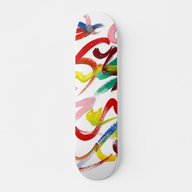 skateboard de abstrato Art (Frente)