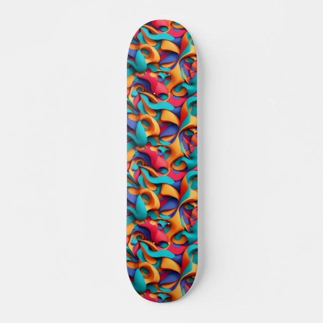 skateboard de abstrato Art (Frente)