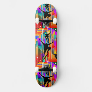 Skateboard de Abstrato de Forma Geométrica