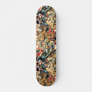 Skateboard de Arte Abstrata