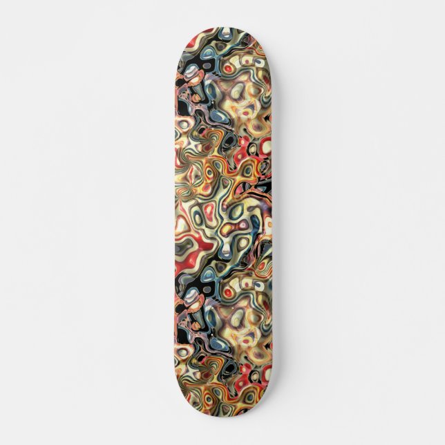 Skateboard de Arte Abstrata (Frente)