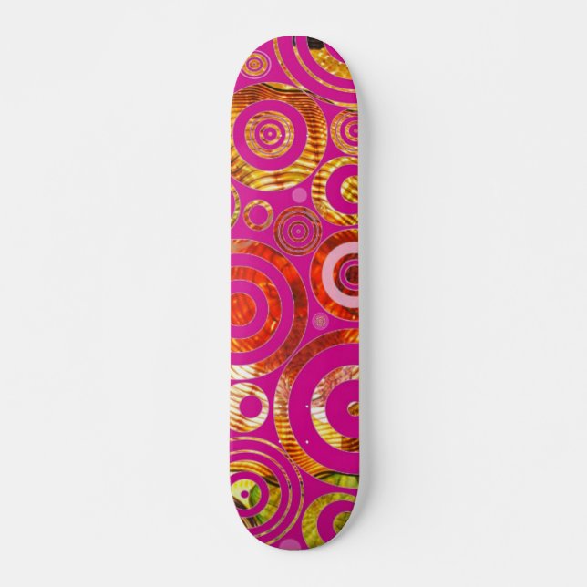 Skateboard de Arte de Vidro (Frente)