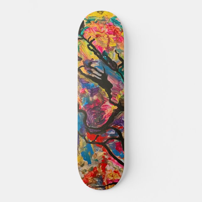 Skateboard de Arte Moderna - Árvore de Luta (Frente)
