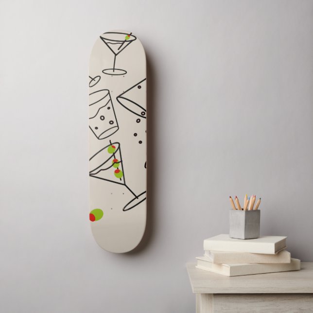 Skateboard de Bebidas (Arte de parede)