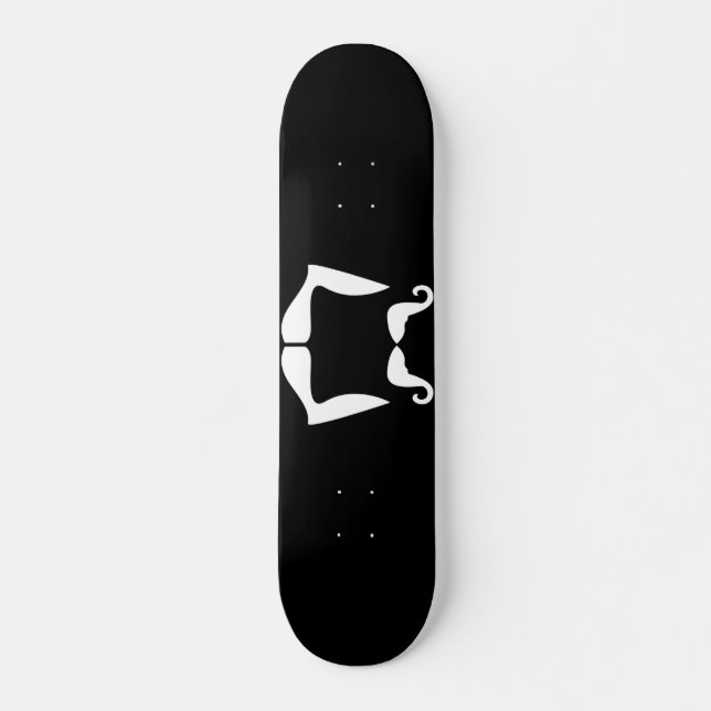 Skateboard de bigode (Frente)
