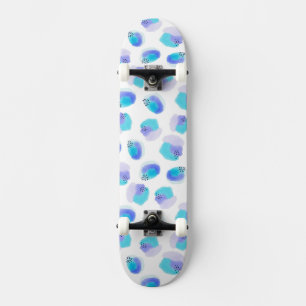 Skateboard de Brushstrokes de Aquarela
