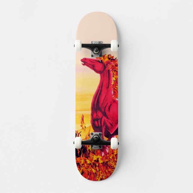 Skateboard de Cavalo de Fogo Selvagem (Frente)