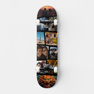 Skateboard de colagem de fotos personalizadas