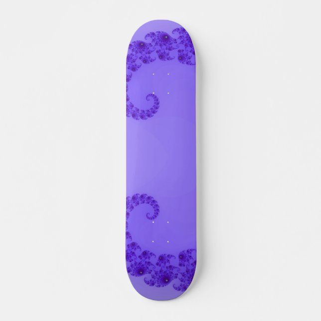 Skateboard de Coração Roxo Azul (Frente)