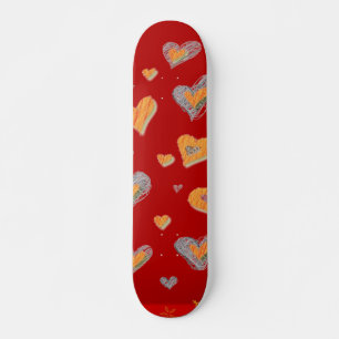 Skateboard de Corações
