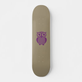 Skateboard de Coruja Roxa