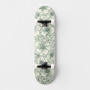 Skateboard de design floral