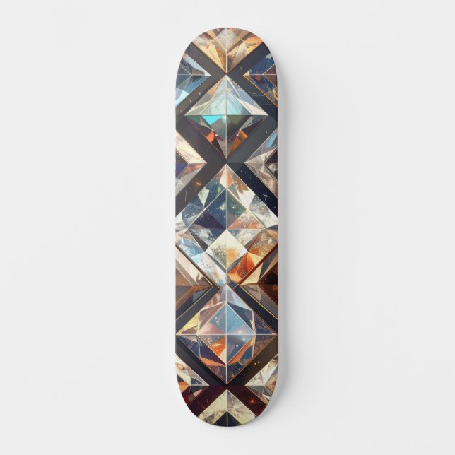 Skateboard de Diamante Quadrado (Frente)