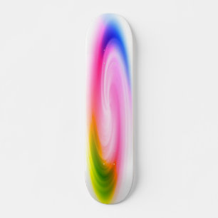 Skateboard de espiral colorida