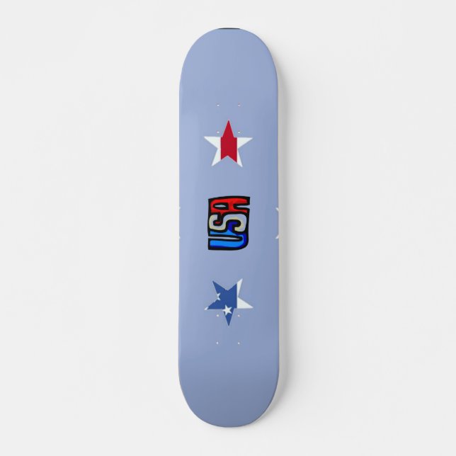 Skateboard de Estrelas Patriotas (Frente)