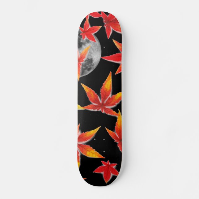 Skateboard de Folhas de outono (Frente)