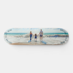 Skateboard de Foto Personalizada Suas Fotos e Text